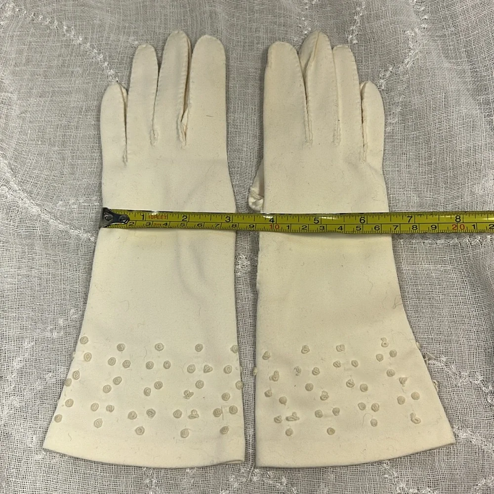 Handmade Vintage white gloves